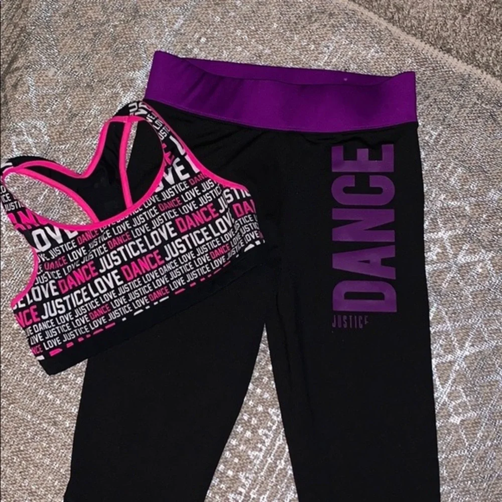 Justice Leggings (12) and Bra Top (10) Pre…